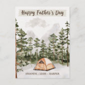 ウォーターカラーキャンプin自然父の日 シーズンポストカード (正面)