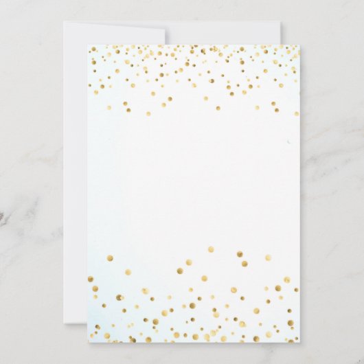 ウォーターカラーキュートキリン誕生日招待状 招待状 (裏面)