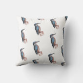 ウォーターカラーキングフィッシャー装飾用クッション クッション (裏面)