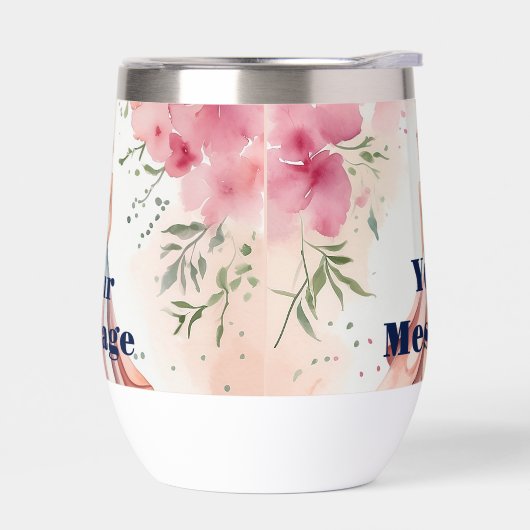 ウォーターカラーキンセアニェラお祝い (左面)