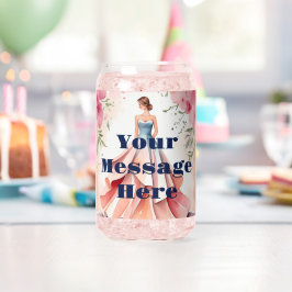 ウォーターカラーキンセアニェラお祝い ガラス缶