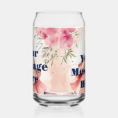 ウォーターカラーキンセアニェラお祝い ガラス缶 (左)