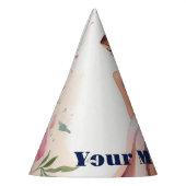 ウォーターカラーキンセアニェラお祝い パーティーハット (左)