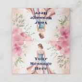 ウォーターカラーキンセアニェラお祝い プレイスカード (外部開封)