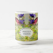 ウォーターカラーギターフロッグバタフライ コーヒーマグカップ (中央)