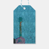 ウォーターカラーギターミュージカル誕生日パーティーの好意 ギフトタグ (裏面)