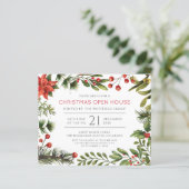 ウォーターカラークリスマスオープンハウスパーティの招待状 (スタンド正面)