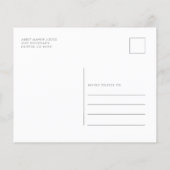 ウォーターカラークリスマスオープンハウスパーティの招待状 (裏面)