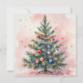 ウォーターカラークリスマスカード シーズンカード