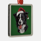 ウォーターカラークリスマスコ縁どリーオーナメント メタルオーナメント (右)