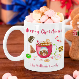 ウォーターカラークリスマスジンジャーブレッドクッキー ホリデー コーヒーマグカップ