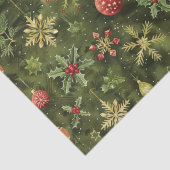 ウォーターカラークリスマスツリーオーナメント 薄葉紙 (詳細)