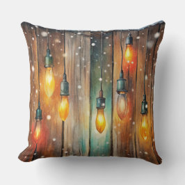 ウォーターカラークリスマスツリークッション クッション