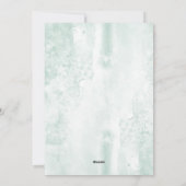 ウォーターカラークリスマスツリーホリデーパーティー招待状 シーズンカード (裏面)