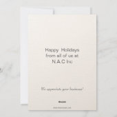 ウォーターカラークリスマスツリー 記念日カード シーズンカード (裏面)