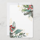 ウォーターカラークリスマスドードルリース シーズンカード (裏面)