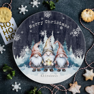 ウォーターカラークリスマスノーム オーダーメイド カッティングボード
