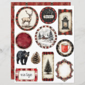 ウォーターカラークリスマスホリデーシーズンエフエメラlg (正面/裏面)