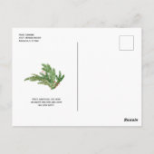 ウォーターカラークリスマスホリデー&2022年新年発注 ポストカード (裏面)