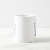 ウォーターカラークリスマスユニコーン スノーグローブ コーヒーマグカップ (中央)