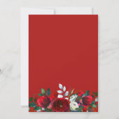 ウォーターカラークリスマスリースホリデーパーティー 招待状 (裏面)