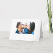 ウォーターカラークリスマス恵み出生写真 シーズンカード (裏面)