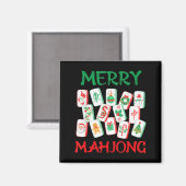 ウォーターカラークリスマス麻雀牌 中国式麻雀 マグネット (正面/裏面)