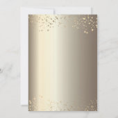 ウォーターカラーグラッドキャップ金ゴールドスターズシャンパン 招待状 (裏面)