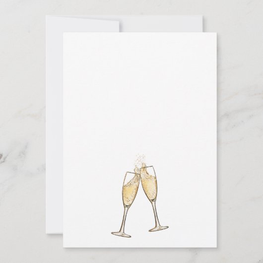 ウォーターカラーグランピングバチェロレッテキャンプパーティー 招待状 (裏面)