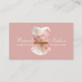 ウォーターカラーグリッツコルセットファッションスタイル 名刺 (正面)