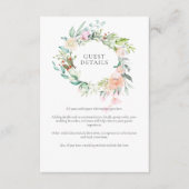 ウォーターカラーグリーナリーゲスト情報詳細 エンクロージャーカード (正面)