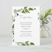 ウォーターカラーグリーンザナイトウィーク招待状 招待状 (スタンド正面)