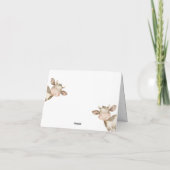 ウォーターカラーグリーントラクターファームサンキューカード サンキューカード (裏面)