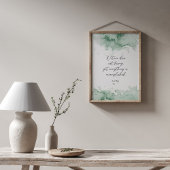 ウォーターカラーグリーンラオチュ引用文 ポスター