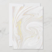 ウォーターカラーグリーンリーマーブル洗礼《キリスト教》洗礼式や命名式 招待状 (裏面)