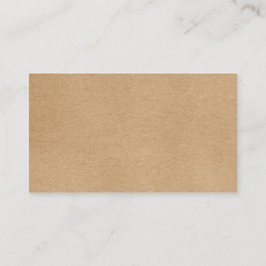 ウォーターカラーグリーンリー素朴クラフトアポイントメントカード 名刺 (裏面)