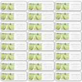 ウォーターカラーグリーンワイナリーヴィネヤードゲストアドレス シール (正面)