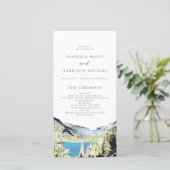 ウォーターカラーグレイシャーナショナルパーク結婚式 プログラム (スタンド正面)