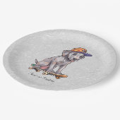 ウォーターカラーグレートダン紙プレート ペーパープレート (アングル)