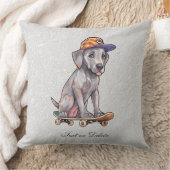 ウォーターカラーグレートダン装飾用クッション クッション (ブランケット)