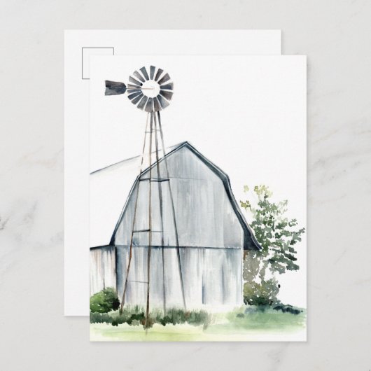 ウォーターカラーグレーバーン ポストカード (正面/裏面)