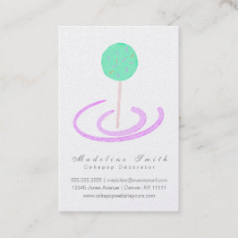 ウォーターカラーケップクッキーベーキングケーキデコレーター 名刺