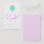 ウォーターカラーケップクッキーベーキングケーキデコレーター 名刺 (正面/裏面)