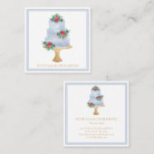 ウォーターカラーケーキショッププロフェッショナルベーカリー スクエア名刺 (正面/裏面)