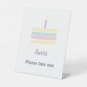 ウォーターカラーケーキ誕生日の取り寄せ 台座サイン (正面)