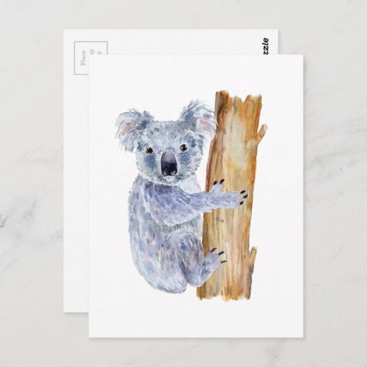 ウォーターカラーコアライラストレーション ポストカード (正面/裏面)