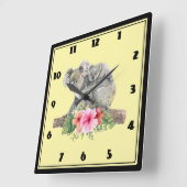 ウォーターカラーコアラベアーズカワイトマム&ベビー スクエア壁時計 (傾斜)