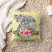 ウォーターカラーコアラベアーズキュートママ&ベビー クッション (ブランケット)