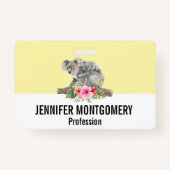 ウォーターカラーコアラベアーズキュートママ&ベビー バッジ (裏面)