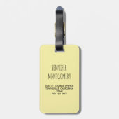 ウォーターカラーコアラベアーズキュートママ&ベビー ラゲッジタグ (裏面縦)